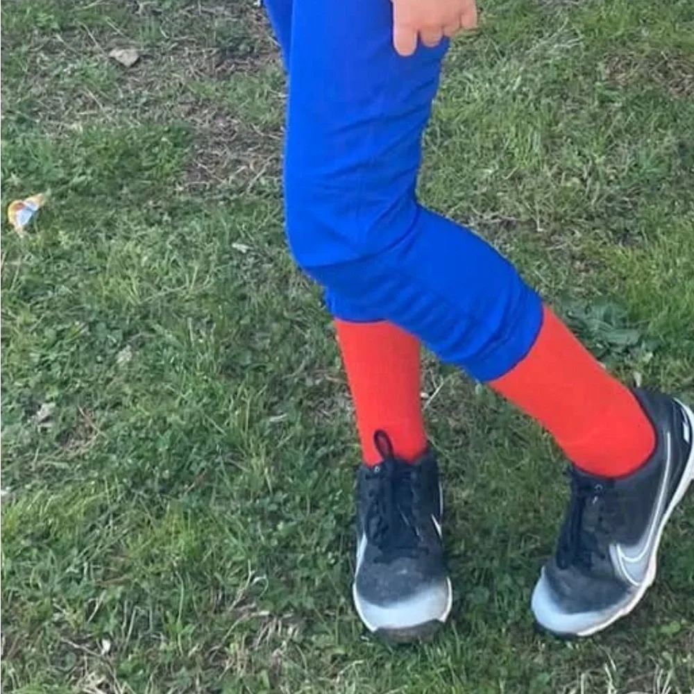 Kids Blue Baseball Pants - Picture 2 of 2